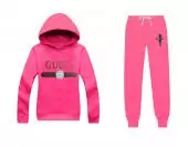 gucci tracksuit for mulher france gg line pink